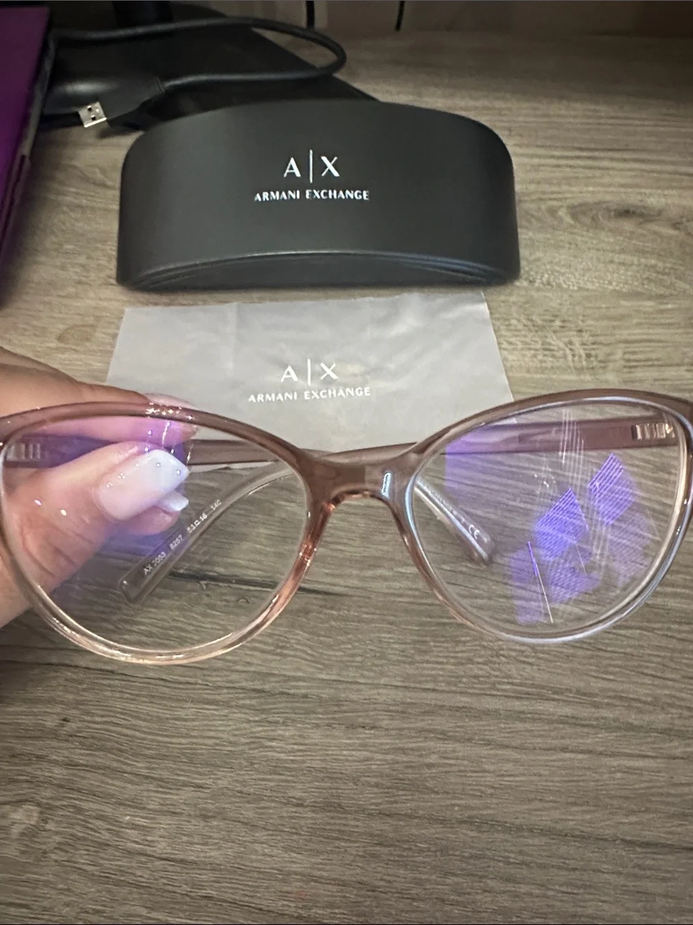 Armani Exchange Eyeglasses, Frames Only, AX3053, 8257, 53-16-140, Plastic Frames